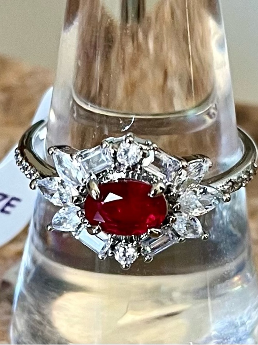 BP Retro RBP3666 Chase Your Dreams Thai Ruby on Rhodium Ring